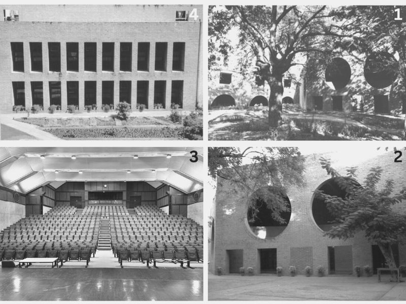  Anant Raje and the 'Ravi J. Matthai Auditorium' complex on campus